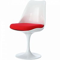 стул eero saarinen style tulip chair красная подушка в Нижнем Новгороде