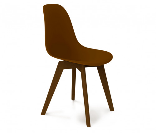 стул dsw коричневый s39 (eames style) в Нижнем Новгороде