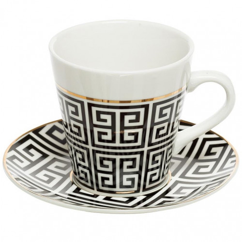 чайная пара 200мл черно-белая в Нижнем Новгороде