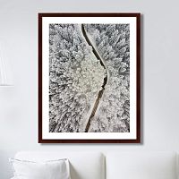 картина: winter road view в Нижнем Новгороде