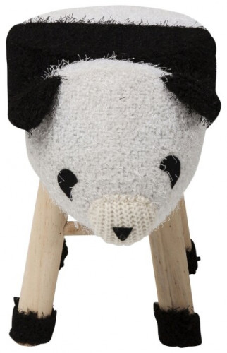 kare design пуф panda, коллекция "панда" 40*35*27, полиэстер, полиуретан, сосна, белый в Нижнем Новгороде