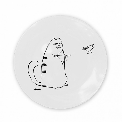 тарелка кот-стрелец в Нижнем Новгороде