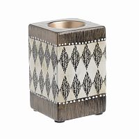 подсвечник керамический квадратный с геометрическим узором, 11 см в Нижнем Новгороде