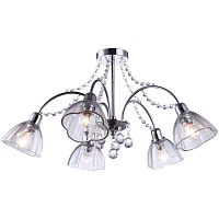 потолочная люстра arte lamp silenzio a9559pl-5cc хром в Нижнем Новгороде