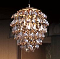 подвесной светильник crystal lux charme sp3+3 led gold/amber в Нижнем Новгороде