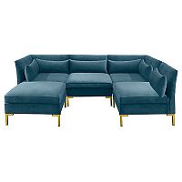 диван zara sectional угловой синий в Нижнем Новгороде