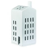 подсвечник-домик белый с трубой light house small window, 17 см в Нижнем Новгороде