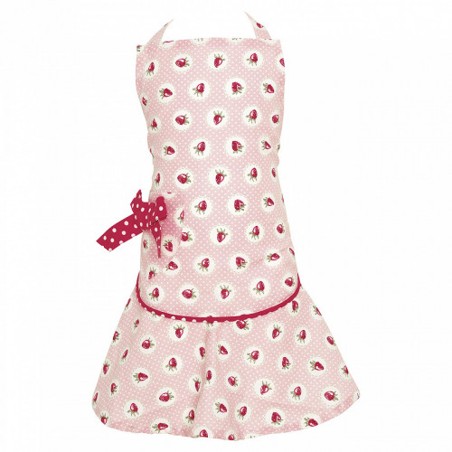 детский фартук w/bow strawberry pale pink в Нижнем Новгороде