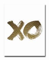 постер xo золотой a4 в Нижнем Новгороде