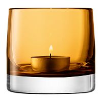 подсвечник стеклянный охра для чайной свечи light colour, 8,5 см в Нижнем Новгороде