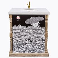 тумба с раковиной старый город снег fornasetti в Нижнем Новгороде