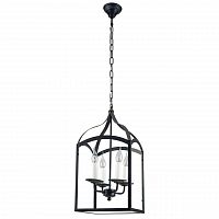 дизайнерская подвесная люстра spot light cage 9500404 черная в Нижнем Новгороде