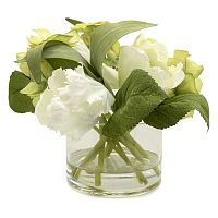 композиция из искусственных цветов в вазе тюльпаны и гортензии в Нижнем Новгороде