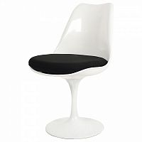 стул eero saarinen style tulip chair черная подушка в Нижнем Новгороде