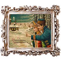картина «с новым годом!» в раме «амели силвер», версия 18 в Нижнем Новгороде