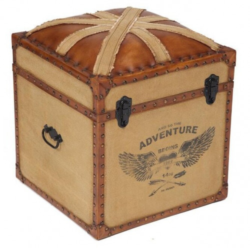 пуфик с ящиком для хранения tetchair secret de maison union-jack натуральная кожа в Нижнем Новгороде