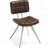 стул lola seat pu brown ножки из нержаеющей стали c589u09 от la forma (ex julia grup) в Нижнем Новгороде