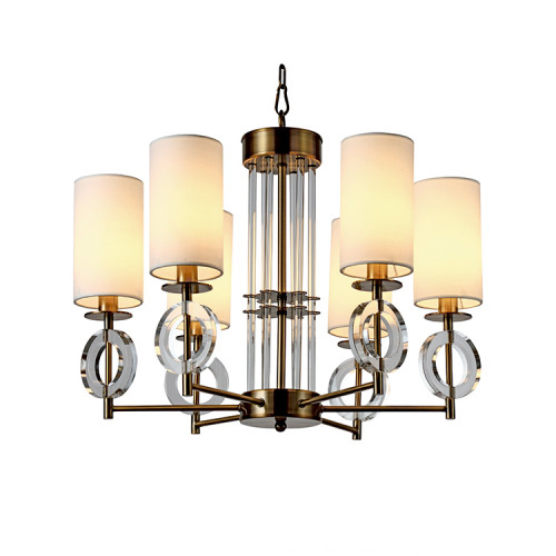 люстра felton 6 от delight collection белая/прозрачная/латунь в Нижнем Новгороде