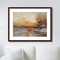картина: winter sunset, 1913г. в Нижнем Новгороде