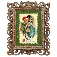 репродукция старинной рождественской гравюры best wishes в Нижнем Новгороде