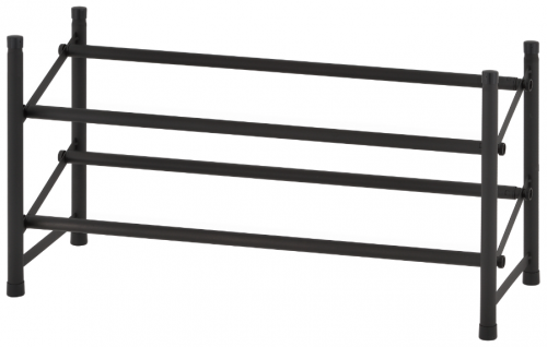 unistor bigway двухярусная этажерка для обуви раздвижная, 2-х ярусная полка подставка для обуви напольная в Нижнем Новгороде