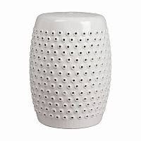 керамический столик-табурет cutwork garden stool белый в Нижнем Новгороде