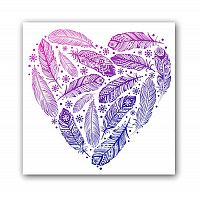 постер heart а4 (фиолетовый) в Нижнем Новгороде
