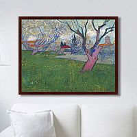 картина: view of arles with trees in blossom, 1889г. в Нижнем Новгороде
