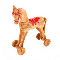 украшение новогоднее лошадка на колесах christmas horse, 40х30х13 см в Нижнем Новгороде